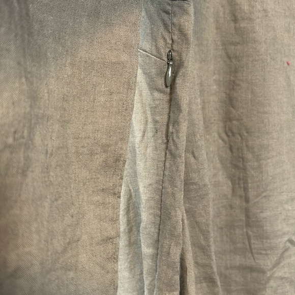 Herry Green Linen Long Belted Beaded Chest Tunic size EUR 42 US 6 - Picture 9 of 11